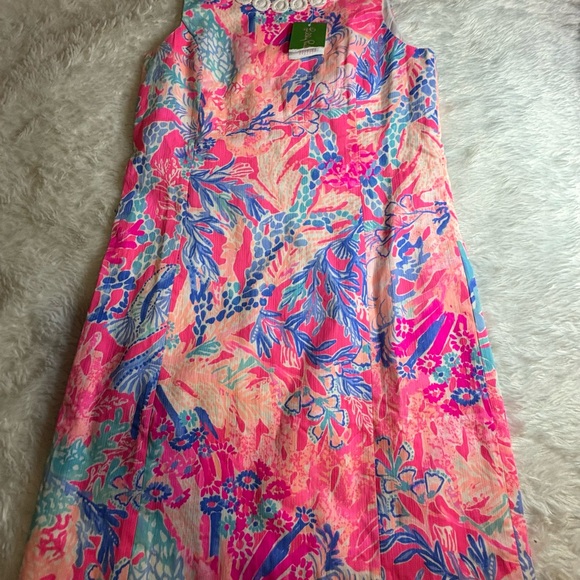 Lilly Pulitzer Mini Mila Big Girls Pink Pascha Sleeveless Shift Dress Size14